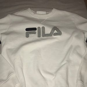 White FILA sweatshirt